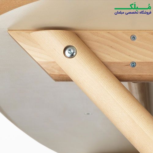 اتصالات محکم اسکلت چوبی میز ایکیا مدل DALSHULT