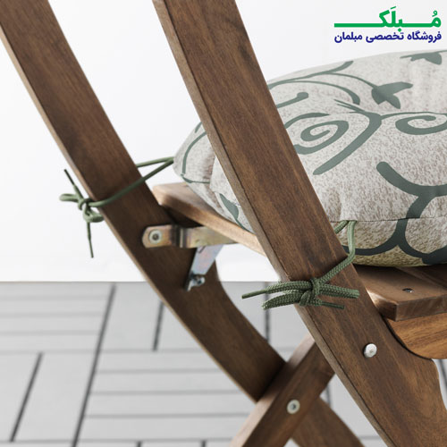 ارگونومی ست میز دیواری و صندلی بیرونی ایکیا مدل ASKHOLMEN