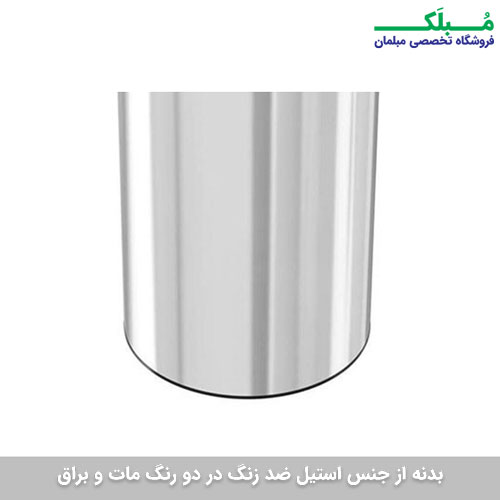 بدنه استیل سطل زباله فلزی آکاالکتریک مدل اسلاید بین