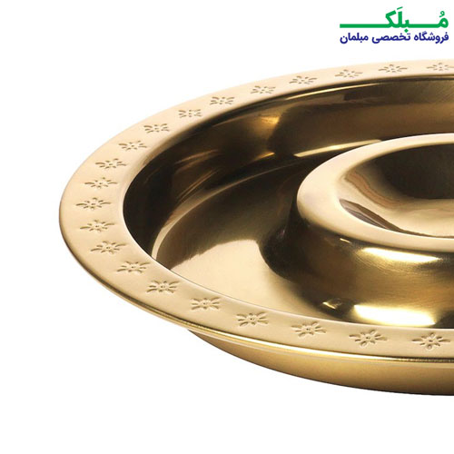 بشقاب طلایی پذیرایی ایکیا مدل HEMMAFEST لوکس و زیبا
