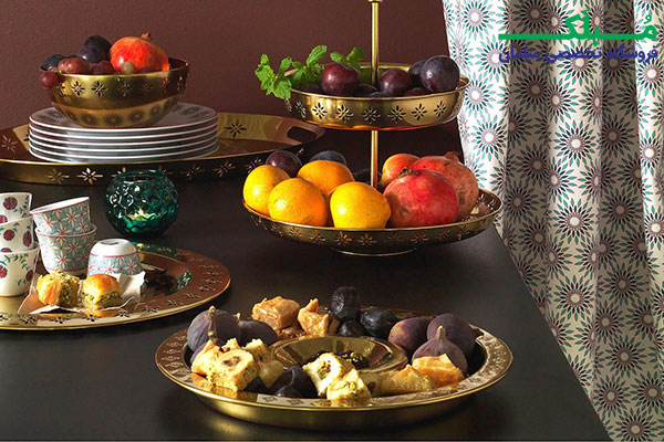 بشقاب طلایی پذیرایی ایکیا مدل HEMMAFEST