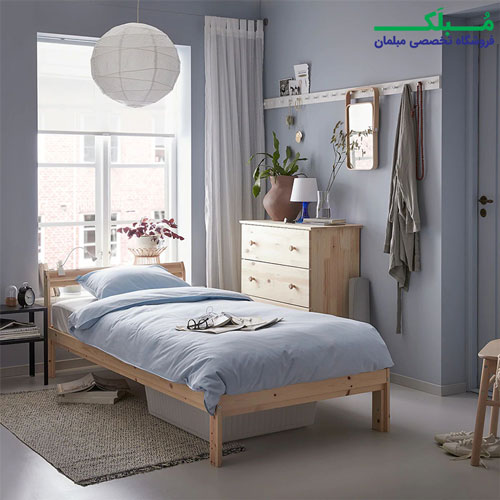 یک نفره چوبی ایکیا مدل NEIDEN.jpg