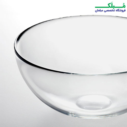 جنس کاسه سرو شیشه ای متوسط ایکیا مدل BLANDA سایز 20 سانتیمتری