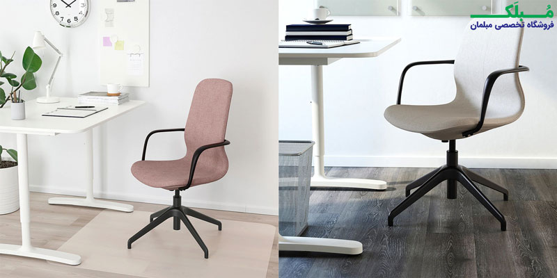 دسته فلزی صندلی اداری ایکیا مدل LANGFJALL رنگ مشکی