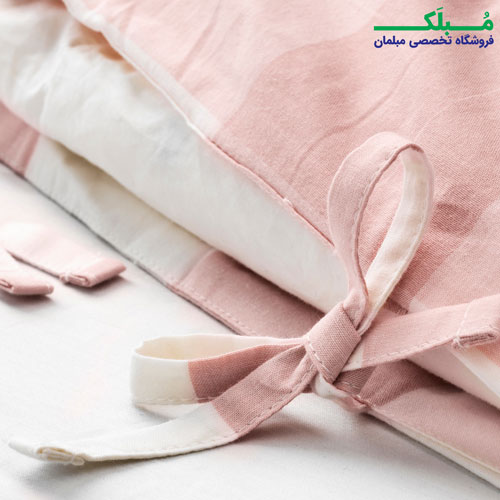 رو بالشی ست روتختی دو نفره ایکیا مدل EMMIE RUTA طرح چهارخانه