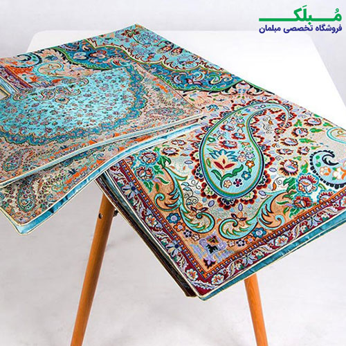 ست روتختی دو نفره ترمه ترنج مدل دیبا به همراه دو عدد رو بالشی