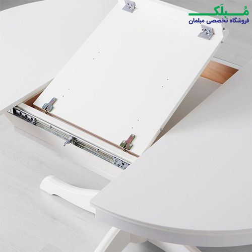 ست میز و صندلی ناهارخوری 4 نفره گرد ایکیا مدل INGATORP با میز قابل گسترش