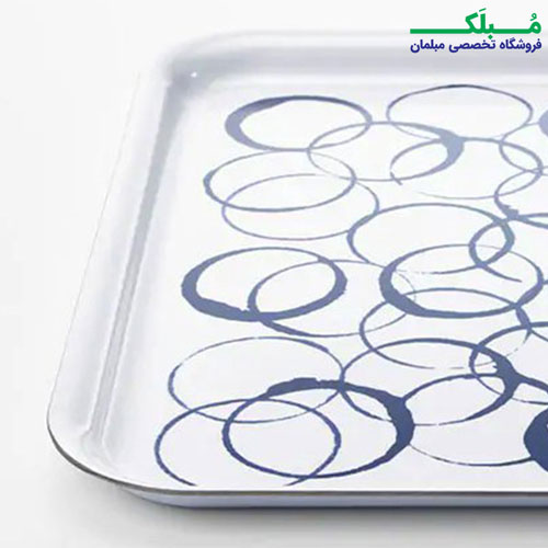 سینی مربعی ملامین ایکیا مدل MEDLEM با لبه های زاویه دار و طرح زیبا