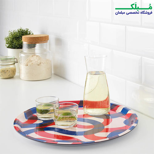 سینی ملامین طرح دار ایکیا مدل FRAMKALLA