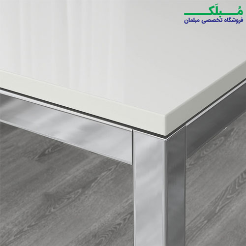 صفحه براق هایگلاس ست میز و صندلی ناهارخوری 4 نفره ایکیا مدل TORSBY BERNHARD