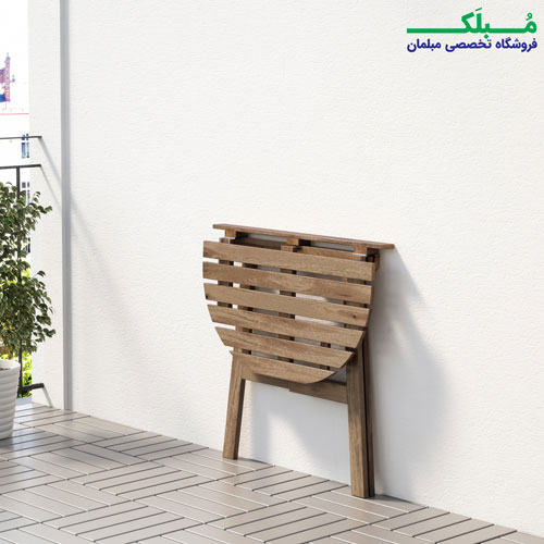 طراحی جم و جور میز دیواری فضای باز تاشو ایکیا مدل ASKHOLMEN