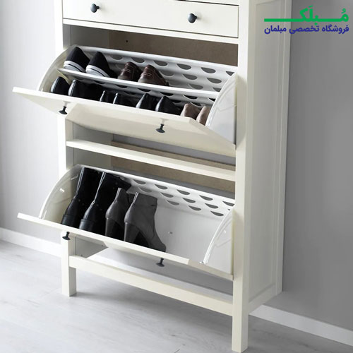 فضای دخیره سازی جاکفشی کشودار ایکیا مدل HEMNES