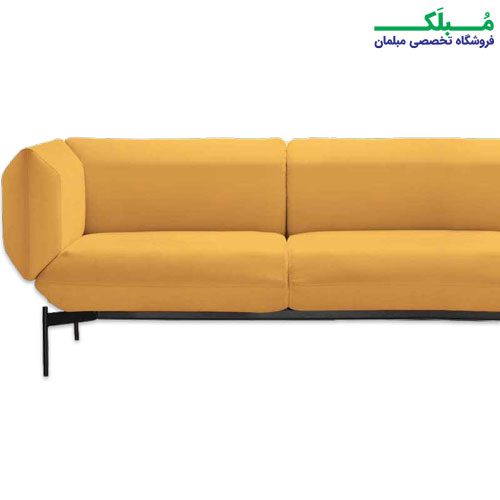 مبل سه نفره هلگر مدل Puzzle SF - 110 - 03 با پایه ها و اسکلت تمام فلزی