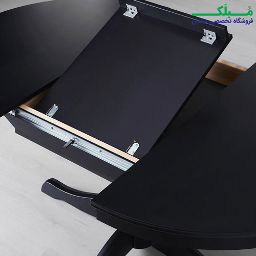 میز ناهار خوری تبدیلی 4 به 6 گرد ایکیا مدل INGATORP مکانیزم راحت