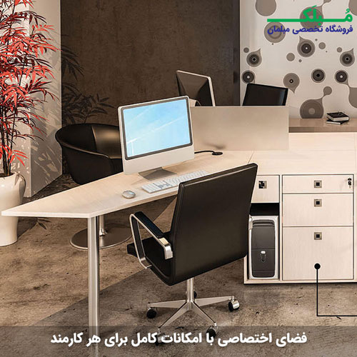 میز کار گروهی چهار نفره لی یو مدل تینا WSB
