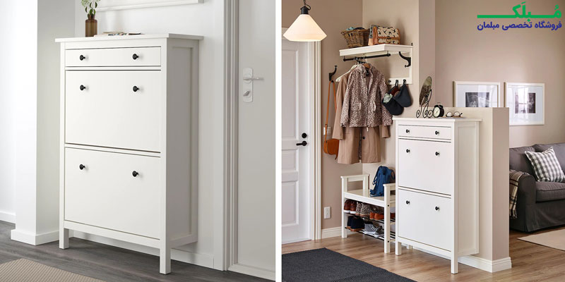 نصب جاکفشی کشودار ایکیا مدل HEMNES