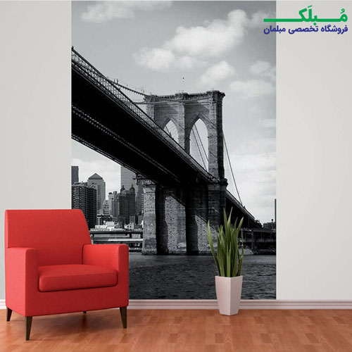دیواری 2 تکه طرح پل بروکلین نیویورک 1WALL مدل W2P-NEWYORK-008.jpg