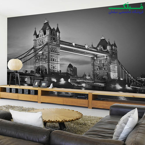 پوستر دیواری 4 تکه طرح پل تاور بریج 1WALL مدل W4P-TOWER-002