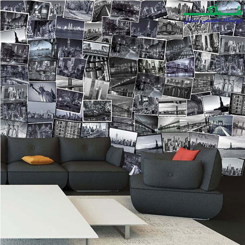 پوستر دیواری 64 تکه طرح مکان های دیدنی شهر نیویورک 1WALL مدل C64P-CITY-002