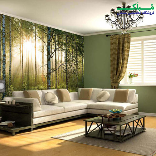 پوستر دیواری 8 تکه طرح جنگل 1WALL مدل NW8P-FOREST-003