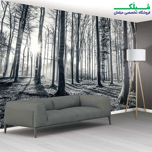 پوستر دیواری 8 تکه طرح درختان جنگلی 1WALL مدل NW8P-FOREST-004
