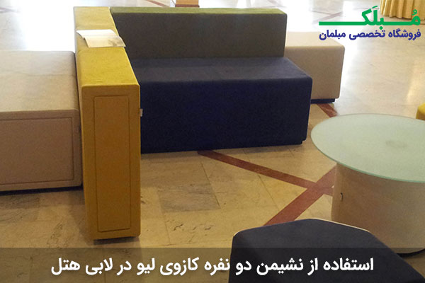 ساخت یک فضای اختصاصی به کمک نشیمن و دو عدد دیواره دو نفره سری کازوی لیو
