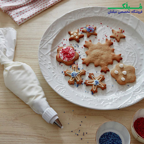 کاربری بشقاب طرح دار ایکیا مدل VINTERFEST رنگ سفید