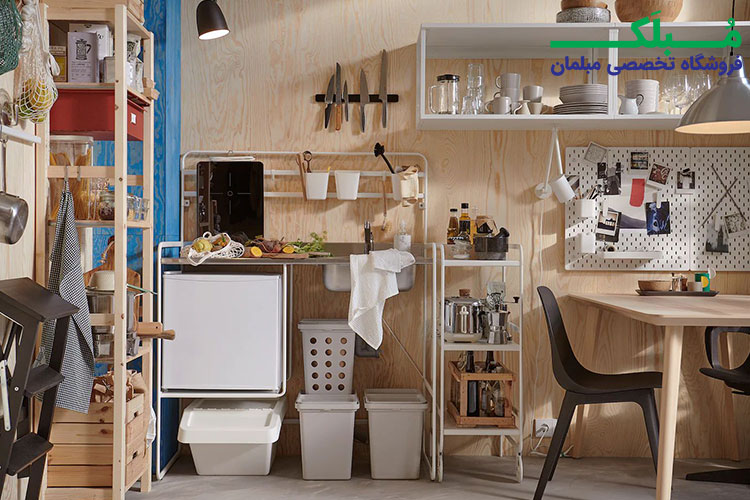 کابینت آشپزخانه ساده با نهایت کارایی